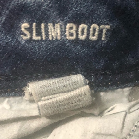 American Eagle Jeans Women's 2 Short Slim Boot Low Rise Western Bootcut Denim - Picture 3 of 4